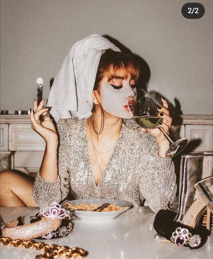 Aesthetic clinic holiday marketing setup with luxury skincare packaging and soft festive decor.